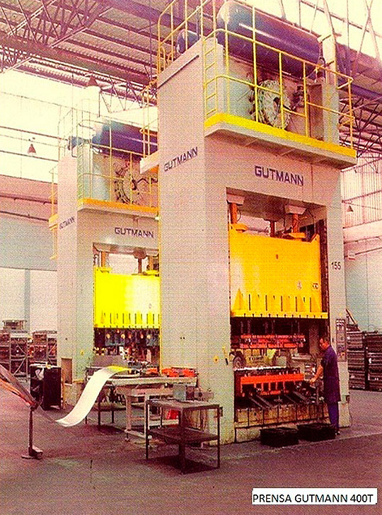 Ferramentas usando prensas GUTMANN de até 500 toneladas