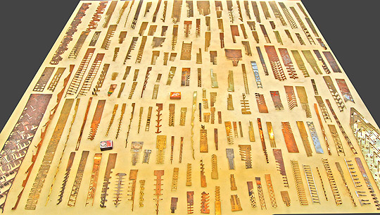 Estampos progressivos para prensa rápida - peças e terminais elétricos, latão e cobre