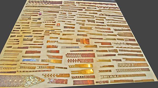 Estampos progressivos para prensa rápida - peças e terminais elétricos, latão e cobre