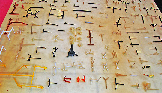 Lentes cristal, rubi, âmbar, molde grande rotativo horizontal