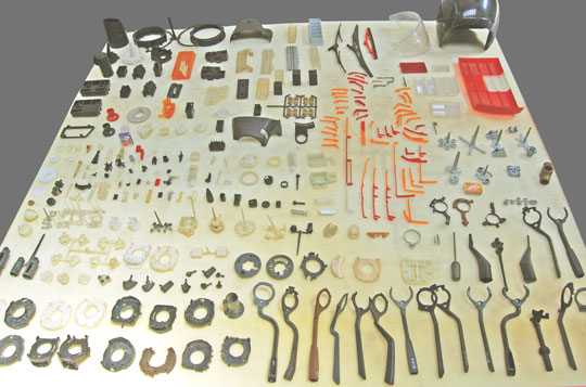 Peças de baquelite, borrachas, peças de fibra de vidro com molibdênio esteras