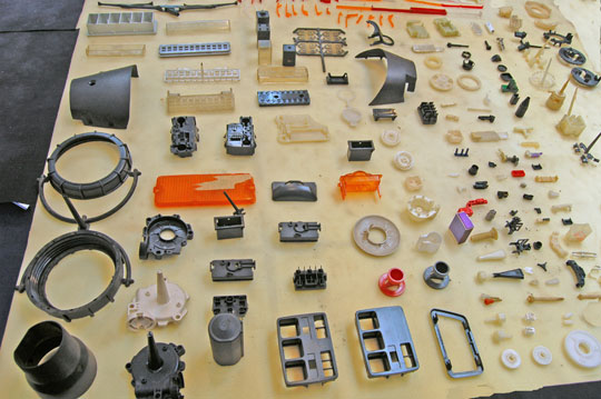 Peças de baquelite, borrachas, peças de fibra de vidro com molibdênio esteras